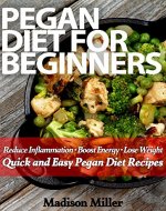 Pegan Diet for Beginners: Reduce Inflammation - Boost Energy - Lose Weight Quick and Easy Pegan Diet Recipes - Book Cover