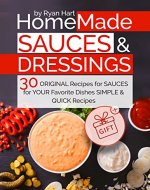 Homemade sauces and dressings. 30 original recipes for sauces for your favorite dishes. - Book Cover