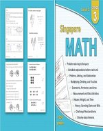 Singapore Math Grade 3: Problem-solving techniques, Primary Mathematics Textbook, Word Problems Challenging, Comprehensive Curriculum, Intensive Practices, Math Challenge, 3rd Scholastic Common Core - Book Cover