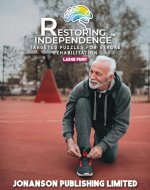 Restoring Independence - Targeted Puzzles for Stroke Rehabilitation: Large Print - Book Cover