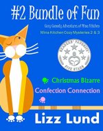 #2 Bundle of Fun - Humorous Cozy Mysteries - Funny Adventures of Mina Kitchen - with Recipes: Christmas Bizarre + Confection Connection - Books 2 + 3 (Mina Kitchen Cozy Mystery Series Bundle) - Book Cover