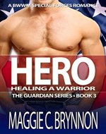 MILITARY ROMANCE: Hero: Healing a Warrior, Book 3: A BWWM Interracial Multicultural Romance (The Guardian Series) - Book Cover