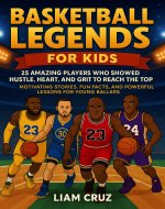 Basketball Legends for Kids: 25 Amazing Players Who Showed Hustle, Heart, and Grit to Reach the Top: Motivating Stories, Fun Facts, and Powerful Lessons ... Favorite Athletes, Leaders, and Inventors) - Book Cover